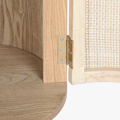 Móvel de Televisão Madeira e Rattan ZUMA