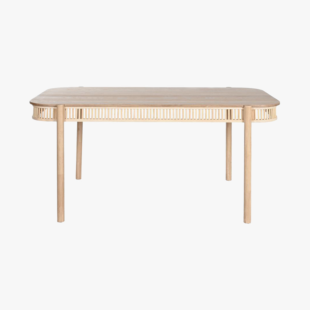 Mesa de Jantar Madeira e Rattan ZUMA