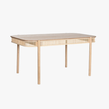 Mesa de Jantar Madeira e Rattan ZUMA