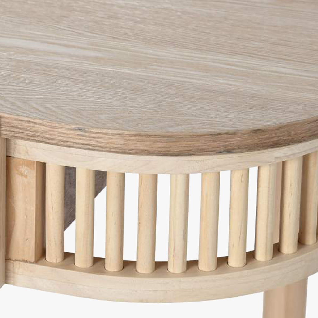 Mesa de Jantar Madeira e Rattan ZUMA