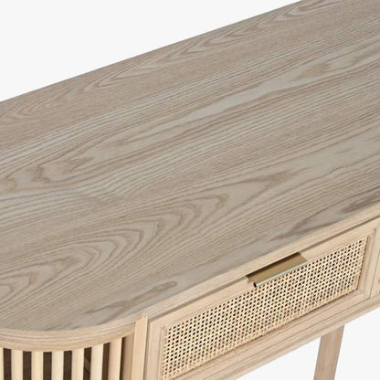 Consola de Madeira e Rattan ZUMA