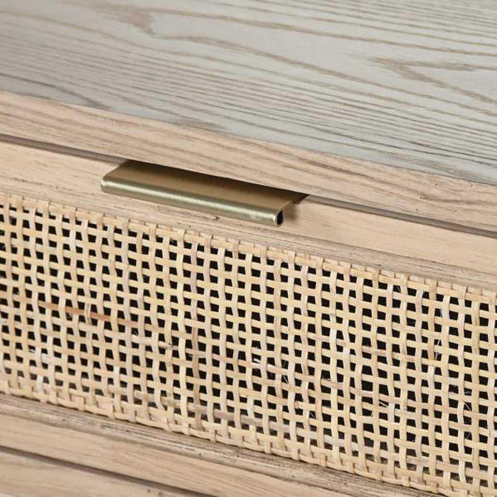 Consola de Madeira e Rattan ZUMA