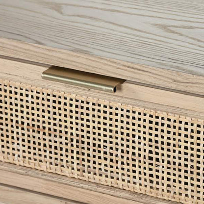 Consola de Madeira e Rattan ZUMA