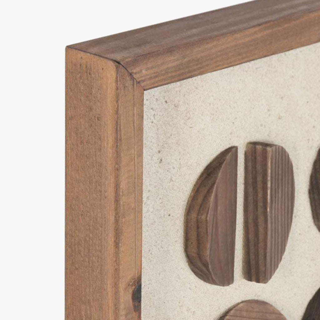 Tela Circulos Madeira 62x82 RAÍZES