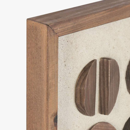 Tela Circulos Madeira 62x82 RAÍZES