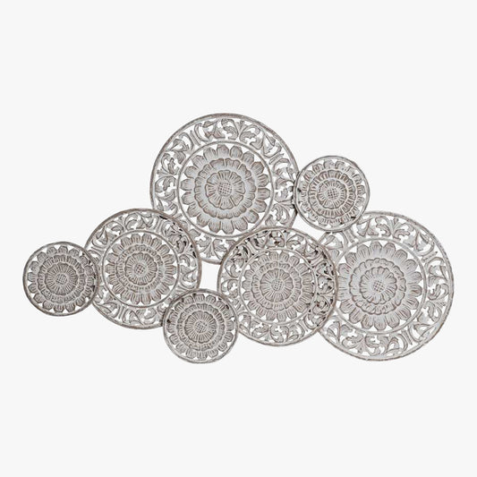 Decoração de Parede Branco Decapé MANDALA