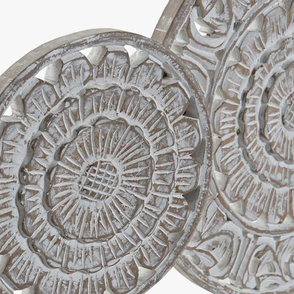 Decoração de Parede Branco Decapé MANDALA