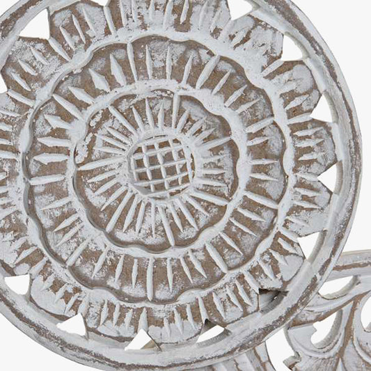 Decoração de Parede Branco Decapé MANDALA