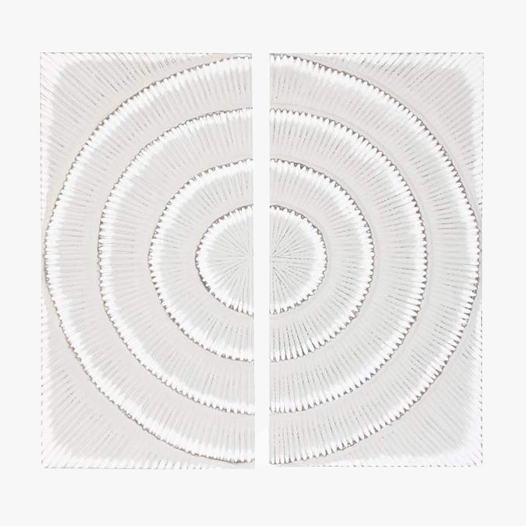 Decoração de Parede Dupla Branco Decapé MANDALA