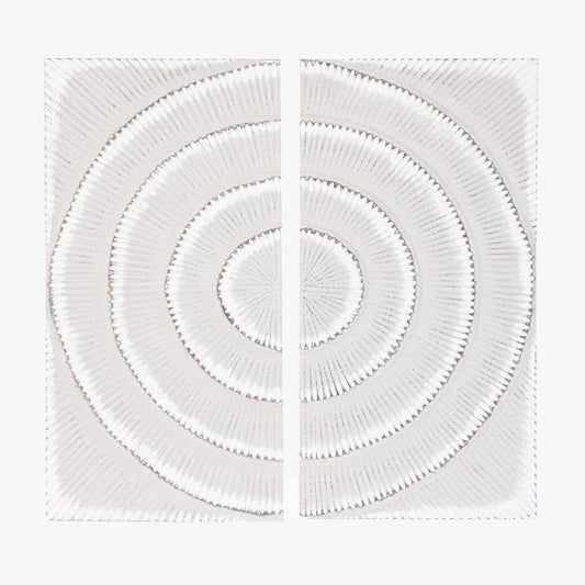 Decoração de Parede Dupla Branco Decapé MANDALA