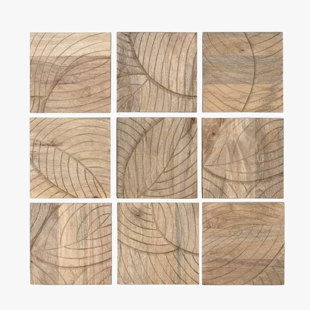 Set 9 Quadros Folhas RAÍZ