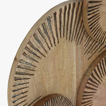 Decoração de Parede Círculos Castanho ATLAS