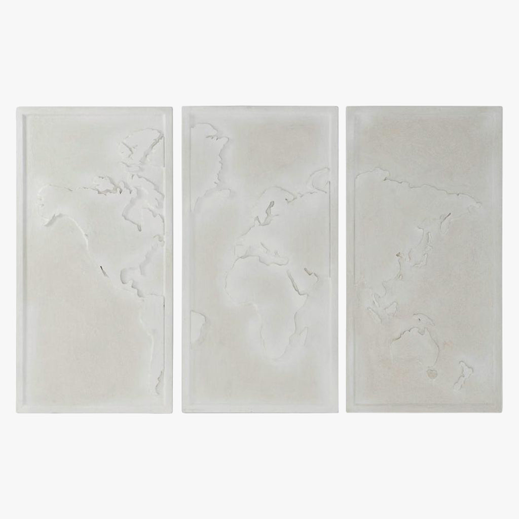 Triplico Mapa Mundo Branco HORIZONTE