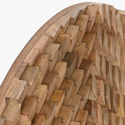 Decoração de Parece Redonda Castanha RELEVO