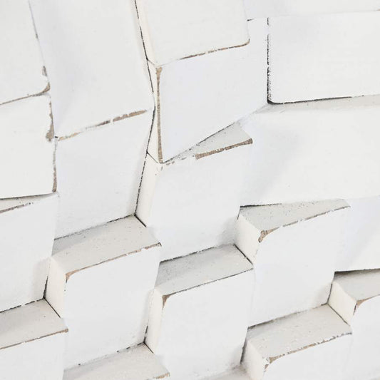 Decoração de Parece Redonda Branca RELEVO