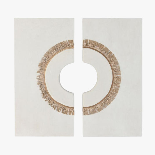 Decoração de Parede Dupla Branca TRAÇO