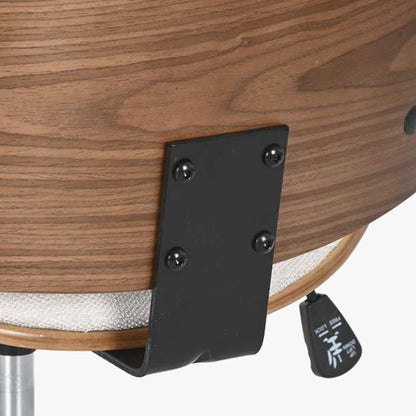 Cadeira de Escritório Tecido Bege com Madeira 52x58,5x98 NÓRDIS