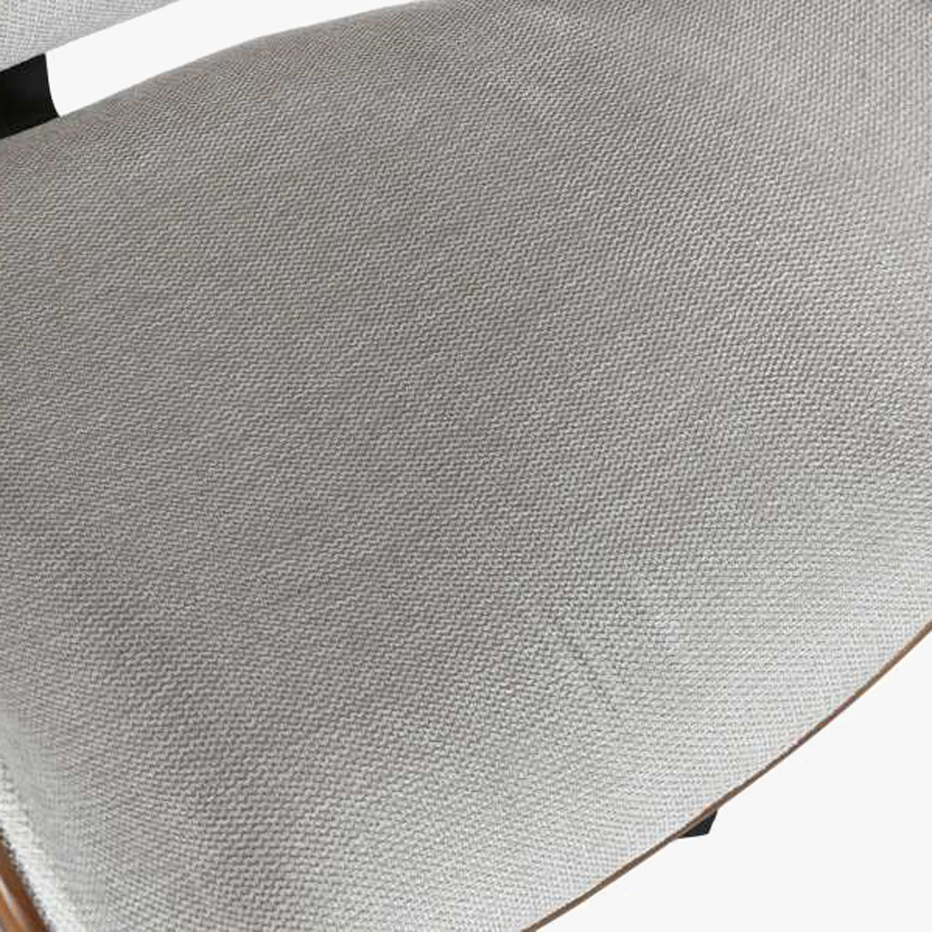 Cadeira de Escritório Tecido Bege com Madeira 52x58,5x98 NÓRDIS