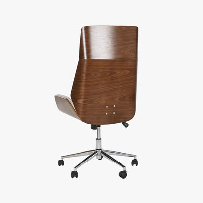 Cadeira de Escritório Tecido Bege com Madeira 60x65,5x118 NÓRDIS