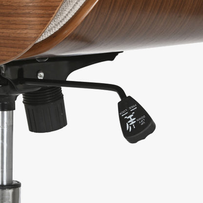 Cadeira de Escritório Tecido Bege com Madeira 60x65,5x118 NÓRDIS