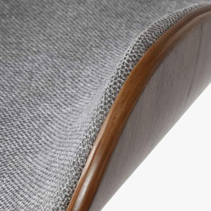 Cadeira de Escritório Tecido Cinza com Madeira 52x58,5x98 NÓRDIS