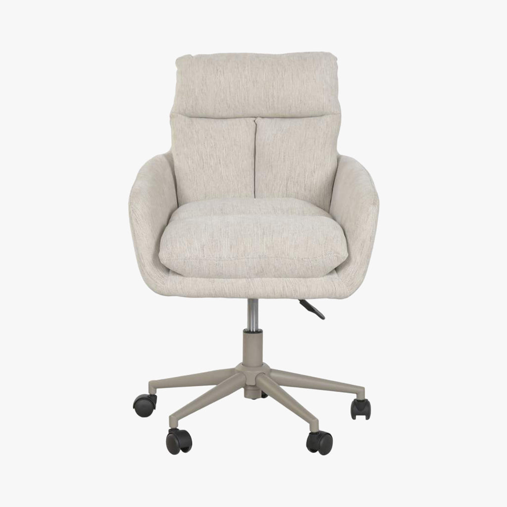 Cadeira de Escritório Giratória Tecido Bege NÓRDIS