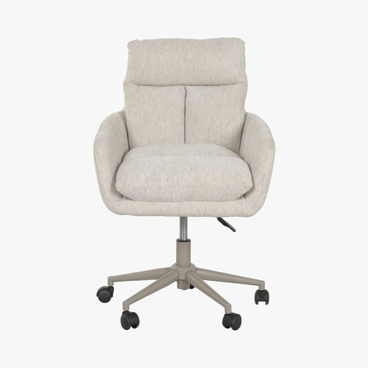Cadeira de Escritório Giratória Tecido Bege NÓRDIS