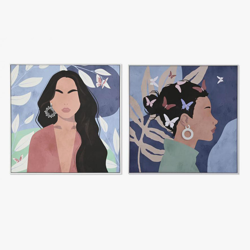Set of 2 Contemporary Female Pictures 2A