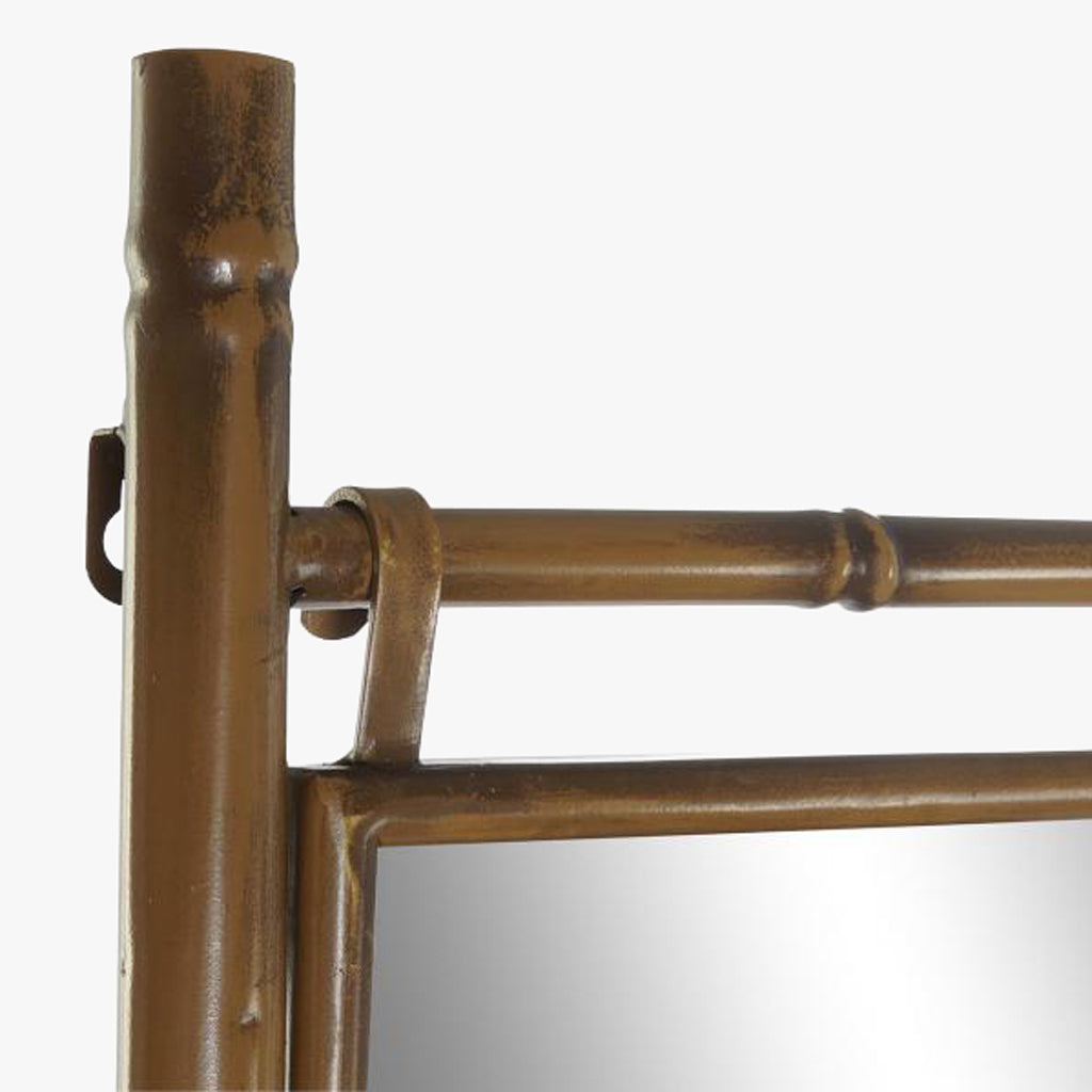 Porte-serviettes en métal avec miroir 55x3x190 CLEAR