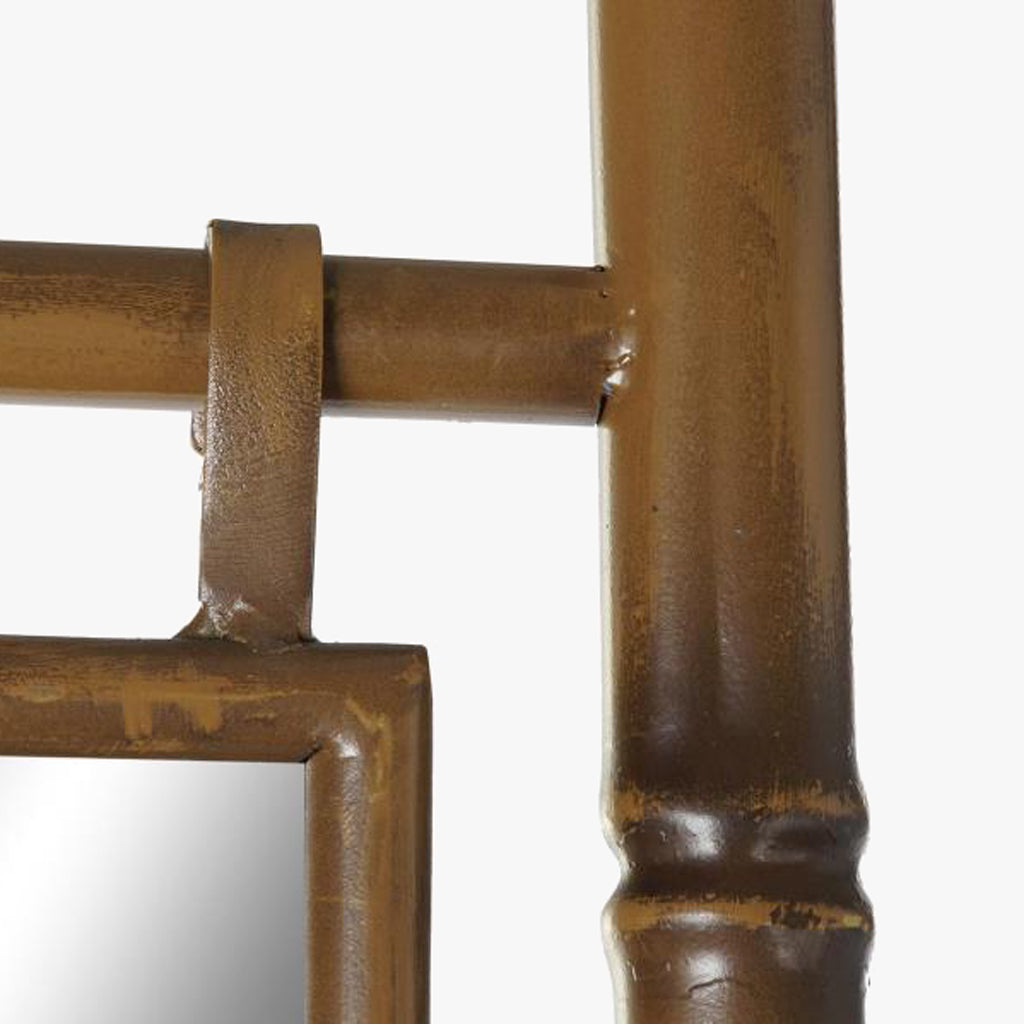 Toalheiro Metal com Espelho 55x3x190 CLEAR