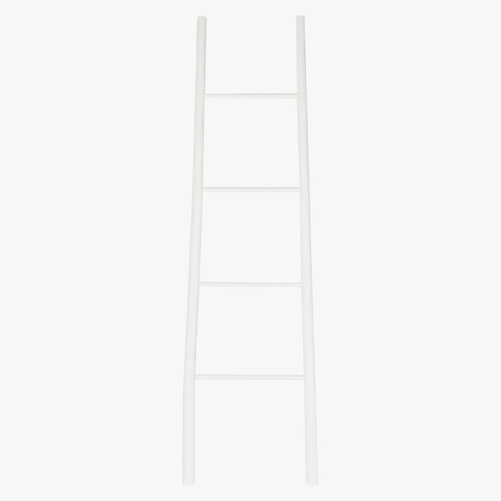 White Wooden Towel Rack 53.5x4.5x176 CLEAR