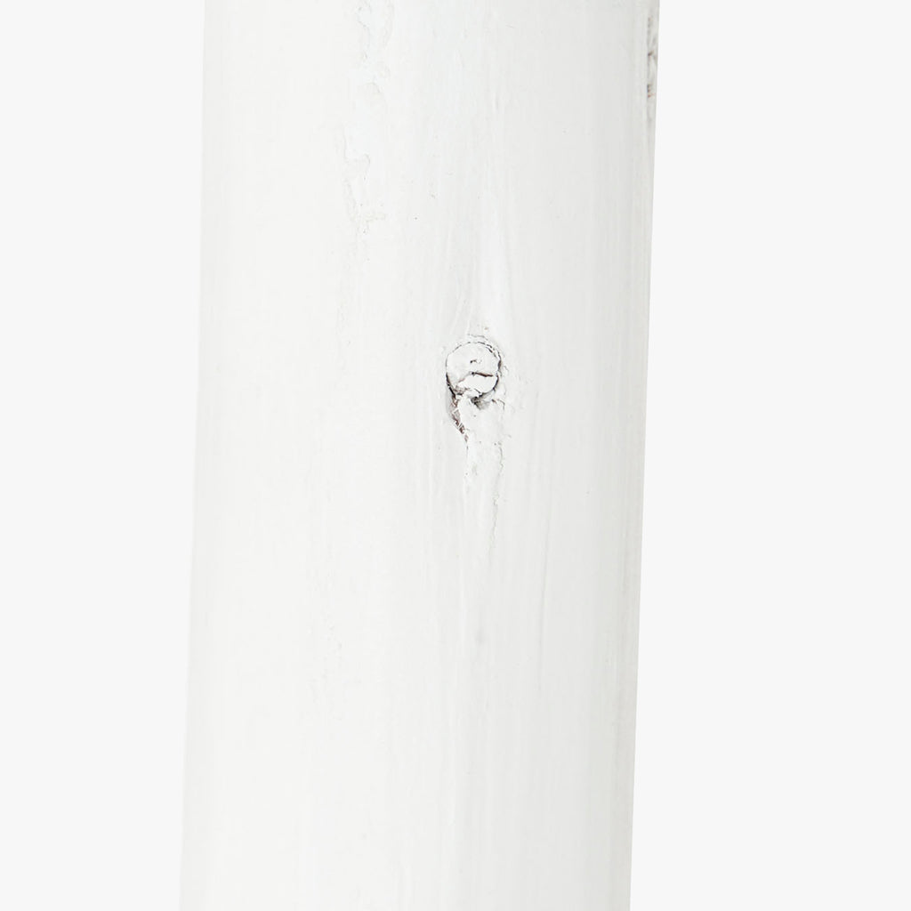 White Wooden Towel Rack 53.5x4.5x176 CLEAR