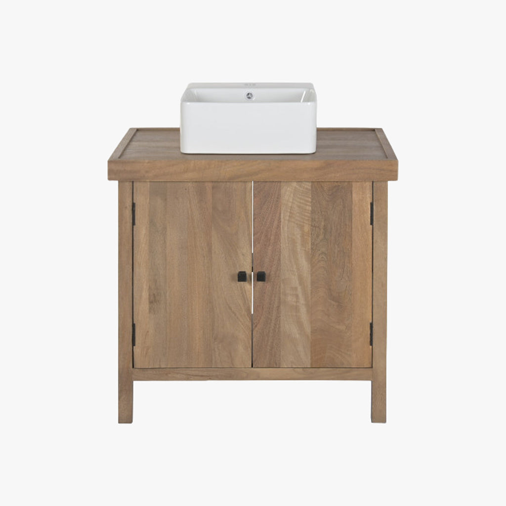 Meuble de salle de bain en bois avec lavabo 81x56x95 CLEAR