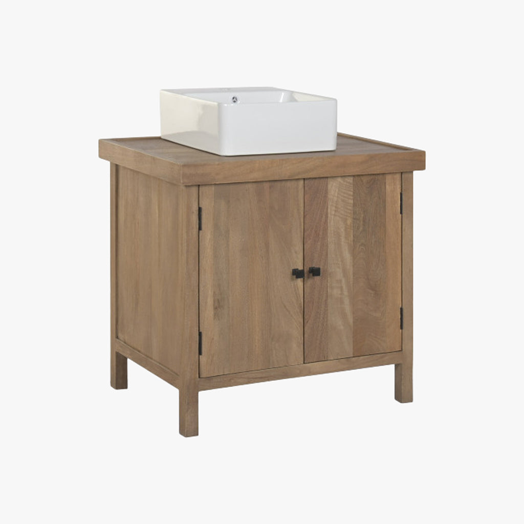 Meuble de salle de bain en bois avec lavabo 81x56x95 CLEAR