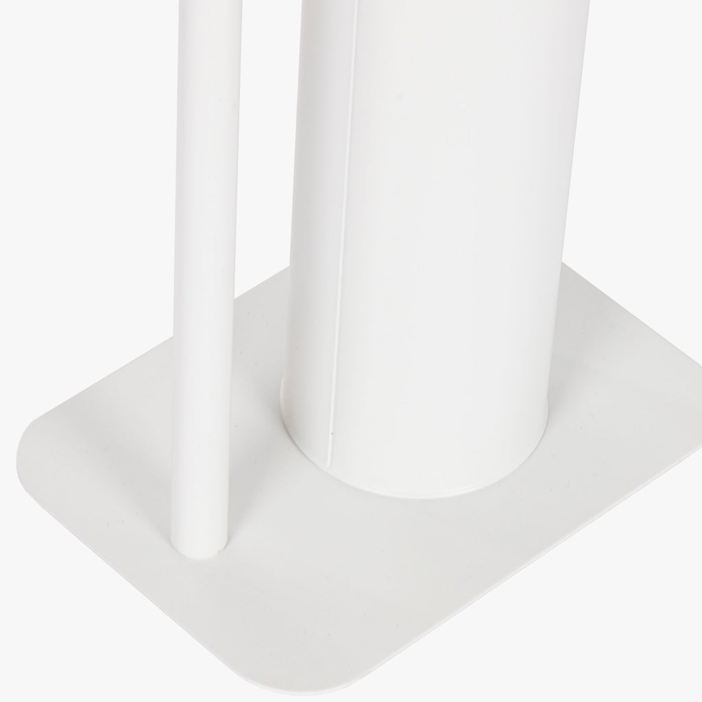 Soporte para Rollo de Papel de Metal y Bambú 22x16x68 TRANSPARENTE