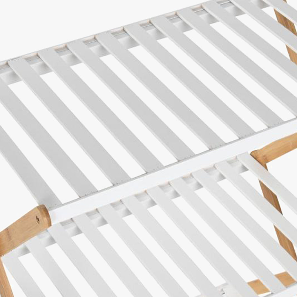 Étagère 4 niveaux en métal et bambou 50,5x29x89,5 CLEAR