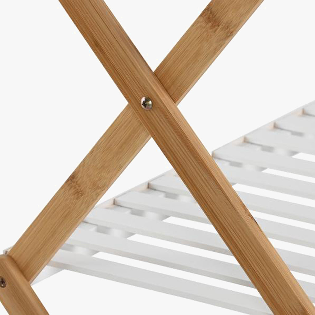 Estante 4 Niveles Metal y Bambú 50,5x29x89,5 CLEAR