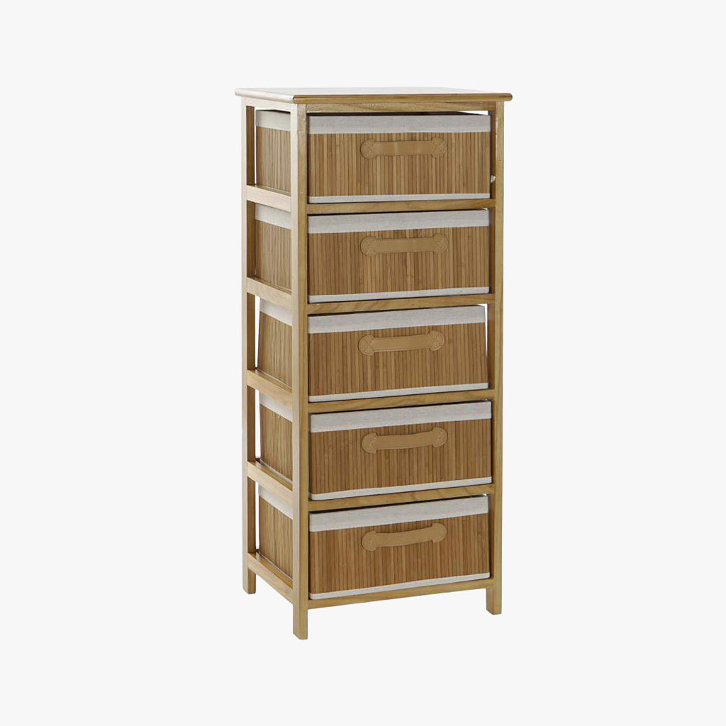 5-Shelf Natural Storage Rack 42x32x98 CLEAR