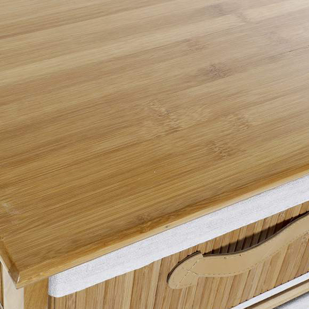 Étagère 3 Niveaux Rangement Naturel 42x32x63 CLEAR