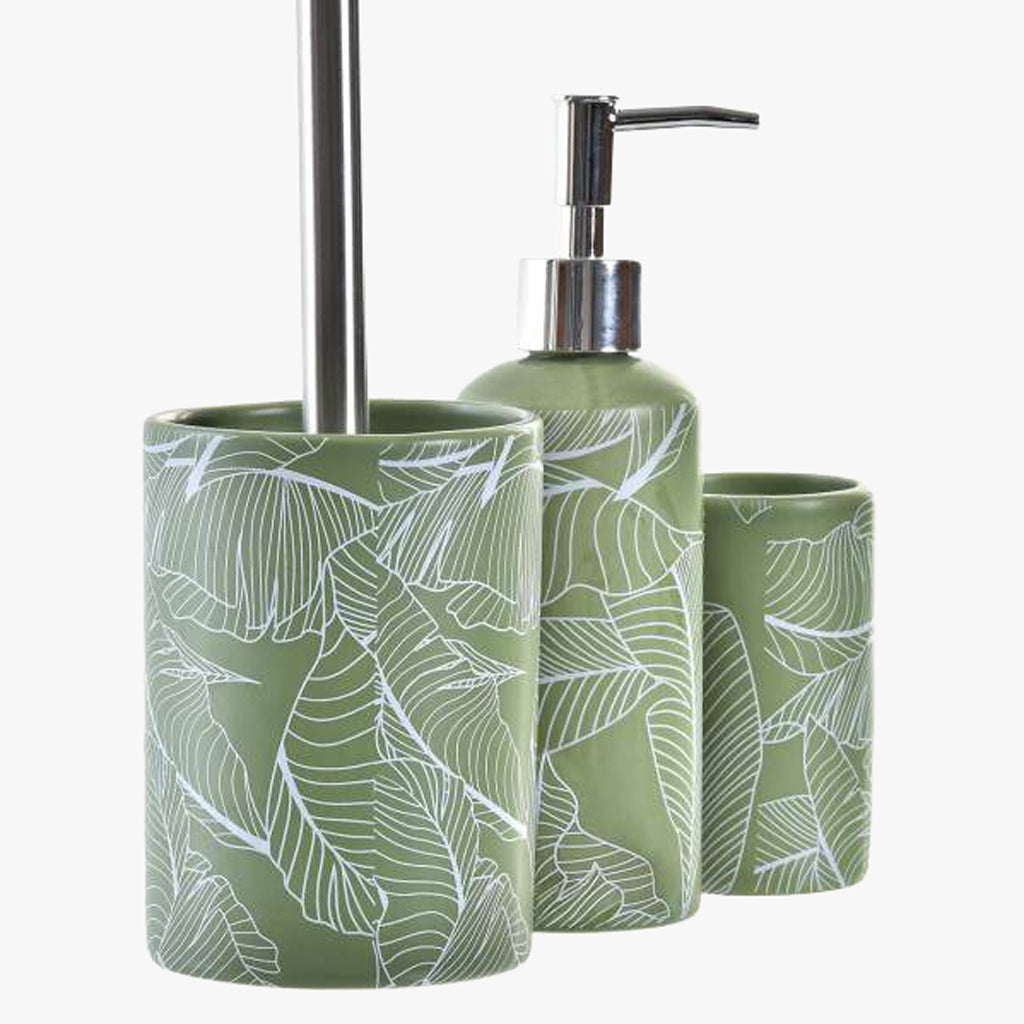 Conjunto de 3 Peças de Banho Verde ESSENZA