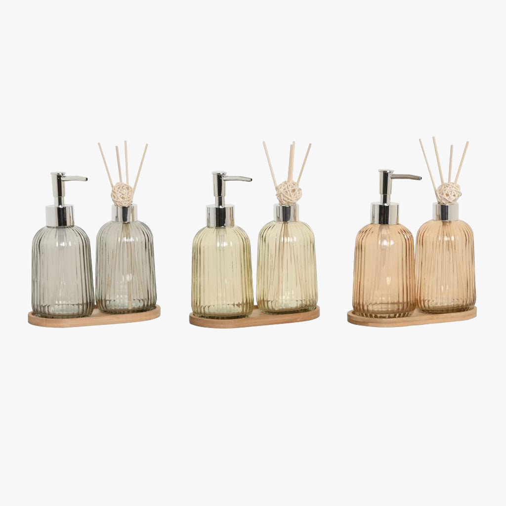 Conjunto de 3 Peças de Banho Vidro Sortido ESSENZA