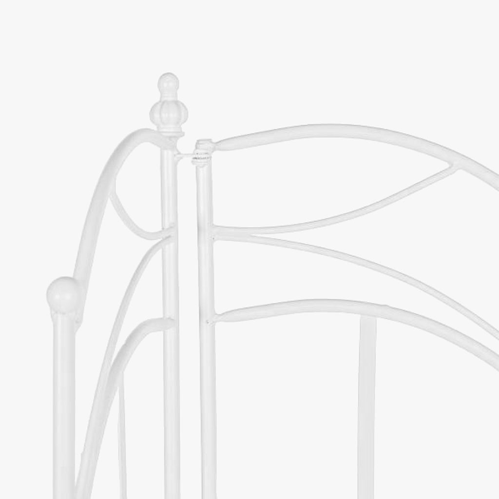 Étagère d'angle en fer avec feuilles blanches REVIVAL