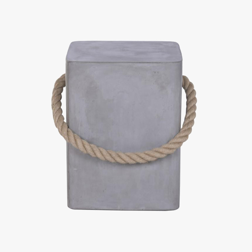 Mesa de Apoio Cimento Cinza 35x35x46