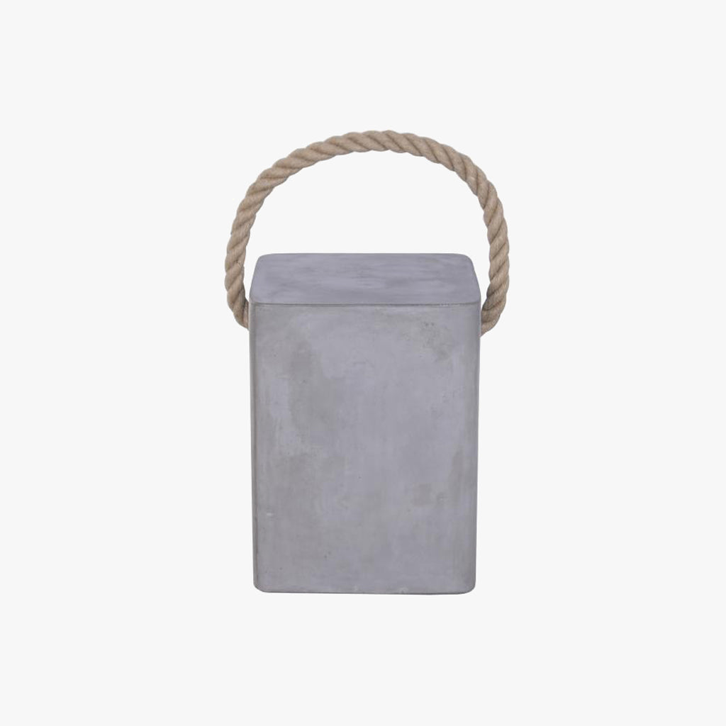 Mesa de Apoio Cimento Cinza 35x35x46