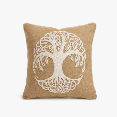 Coussin Varié Arbre Marron 45x45 RAÍZES