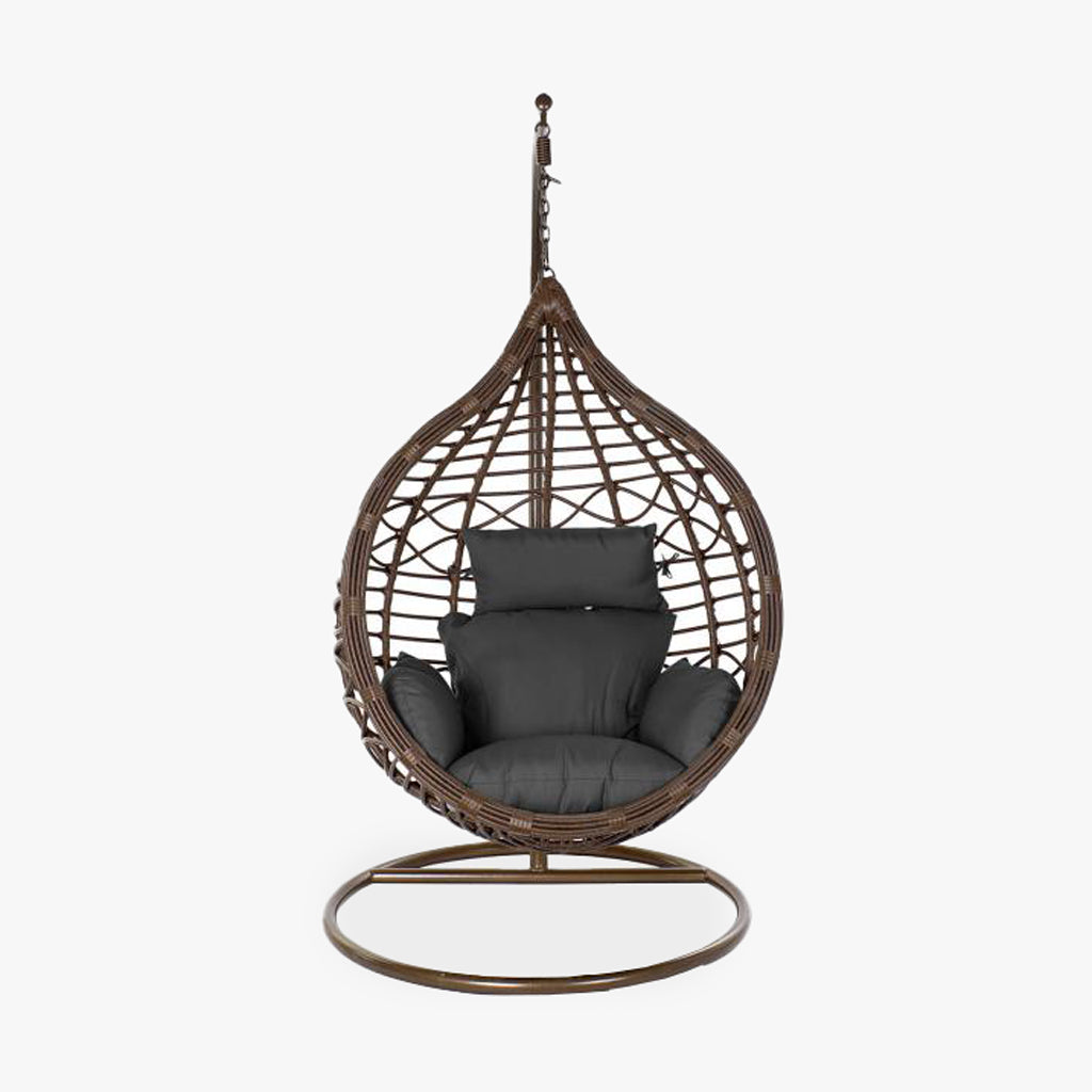 Cadeirão Suspenso Gota Castanho COMPORTA – Ball Spring | Gato Preto