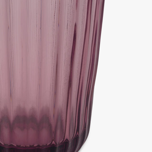 Verre à pied bas pourpre 18x8,5cm STRIPES