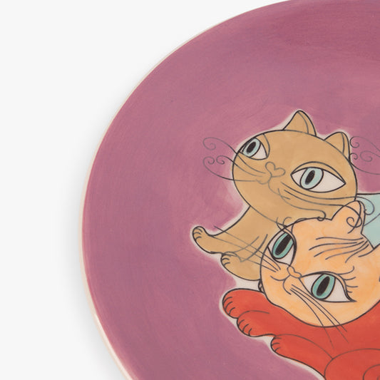 Assiette Dessert Chatons PEACE&LOVE II