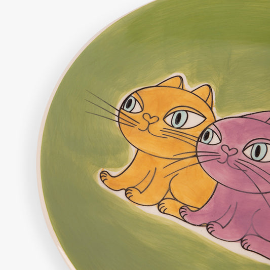 Assiette Dessert Chatons PEACE&LOVE II