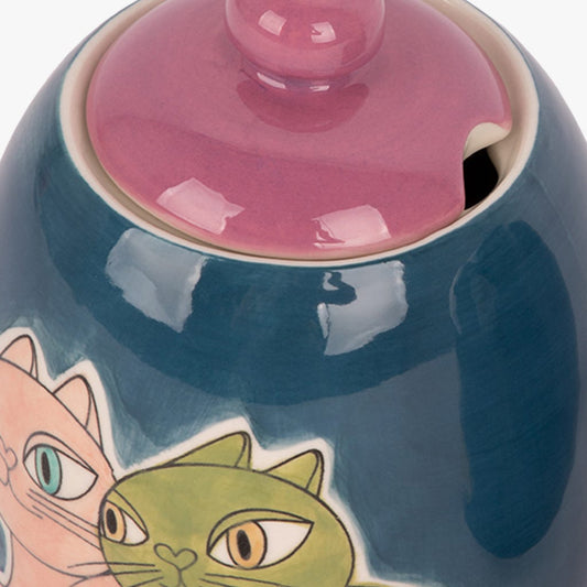 Sugar Bowl + Milk Jug Kittens PEACE&LOVE II